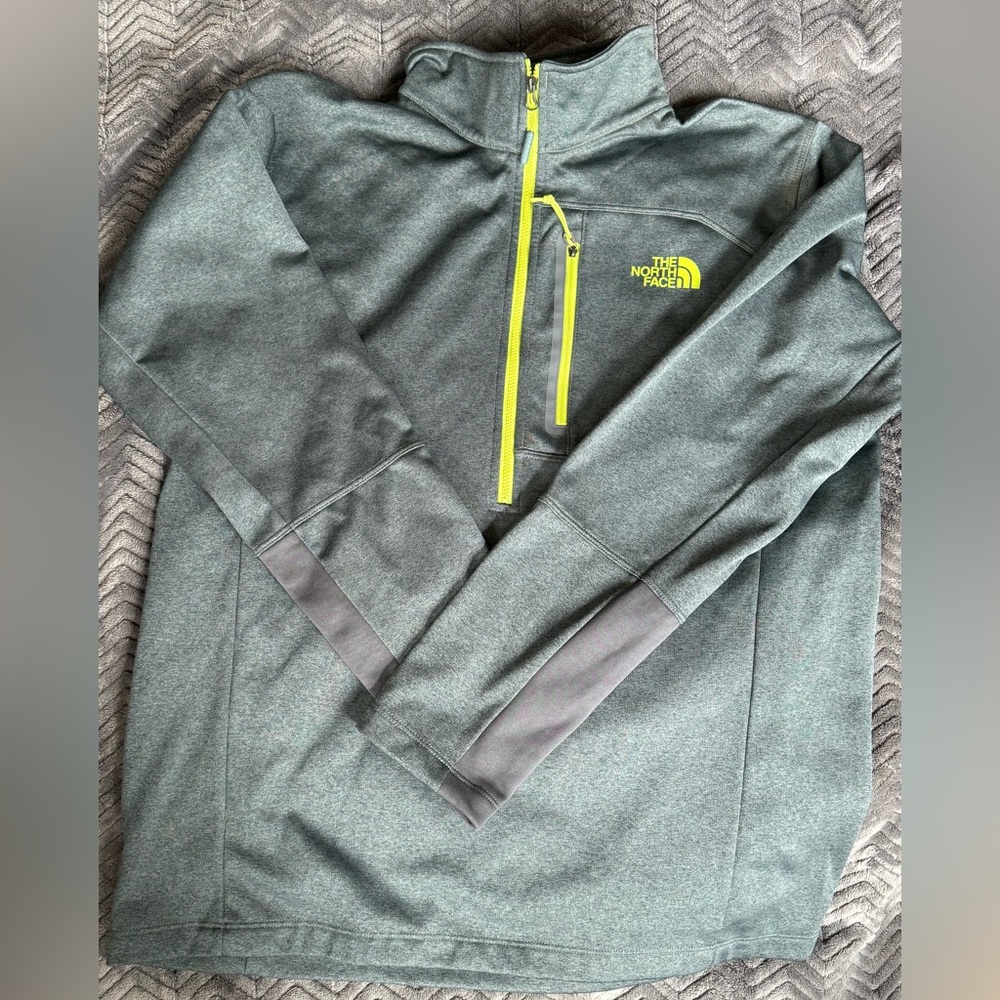 The North Face Olive Green Pullover; size Men’s Large